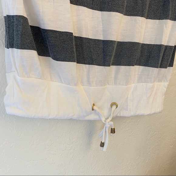 MINKPINK Draw String Striped Top - Picture 2 of 7